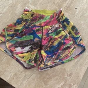 Lululemon 4 inch tracker shorts, size 0